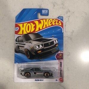 Mattel Hot Wheels Mazda RX-3 - Silver and Black